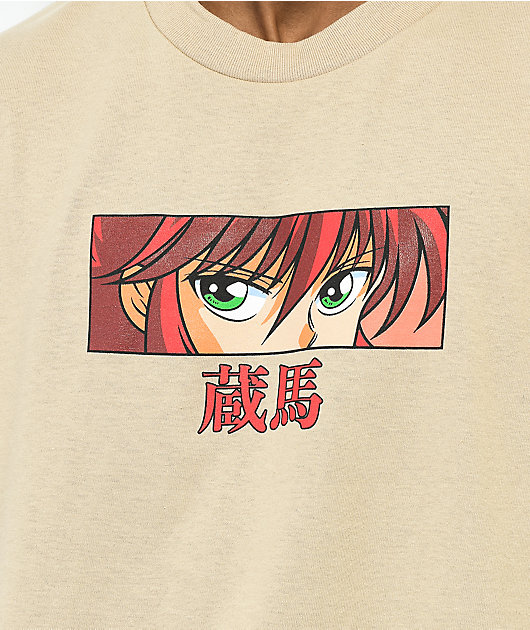 Hypland x Yu Yu Hakusho Kurama Eyes Tan T-Shirt | Zumiez