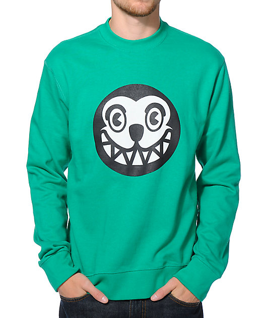 kelly green crew neck sweatshirt