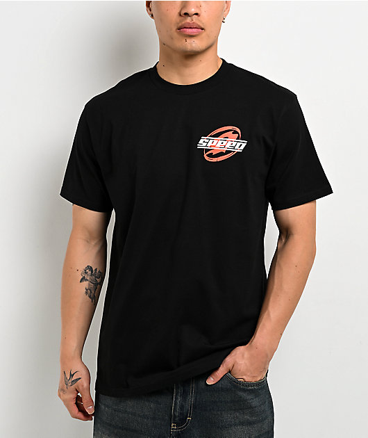 IShowSpeed Red Icon Black T-Shirt