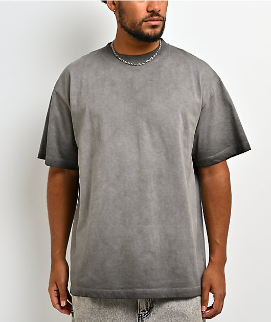 ITA Char Oil Wash Grey T-Shirt | Zumiez