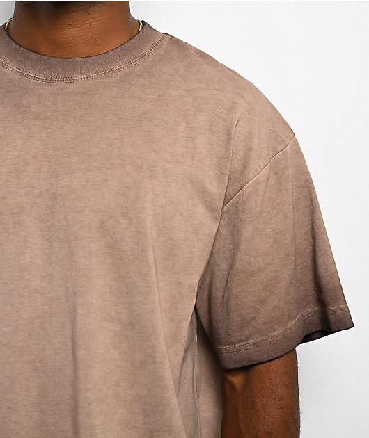 ITA Chocolate Oil Wash Boxy T-Shirt