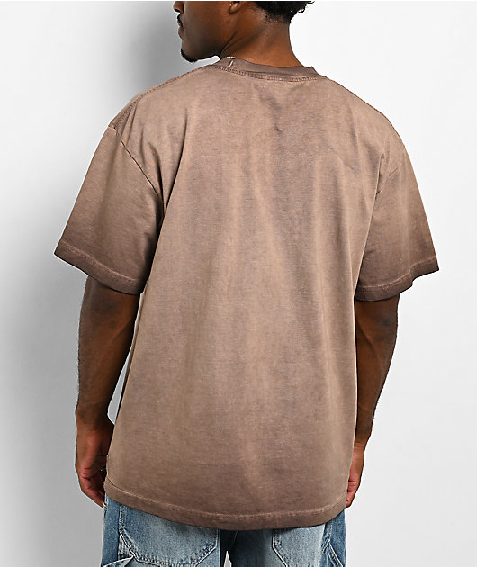 ITA Chocolate Oil Wash Boxy T-Shirt