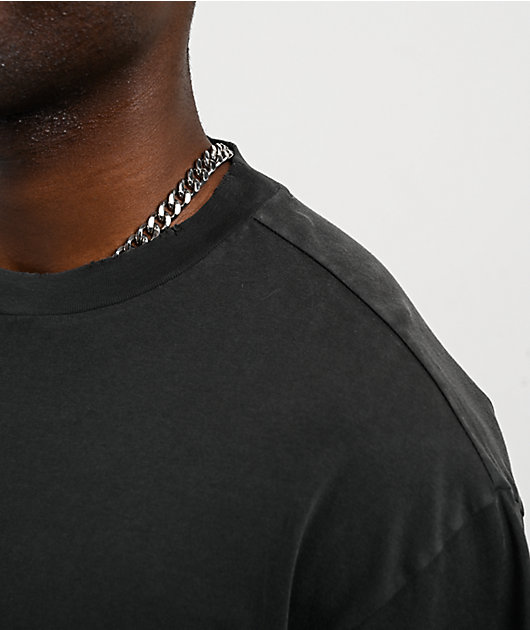 ITA Eon Distressed Black Wash T-Shirt | Zumiez