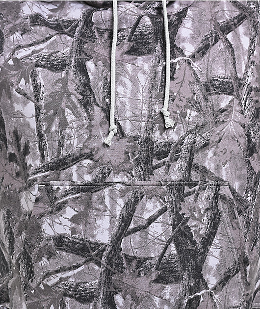 ITA Fractal Grey Camo Crop Hoodie