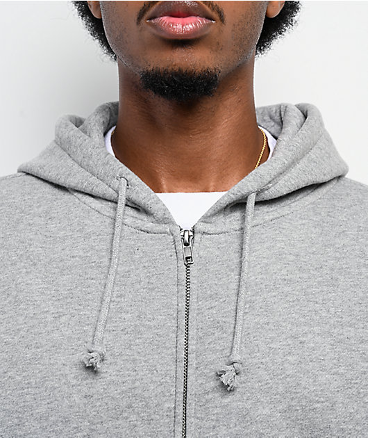 ITA Fractal Grey Crop Zip Hoodie | Zumiez