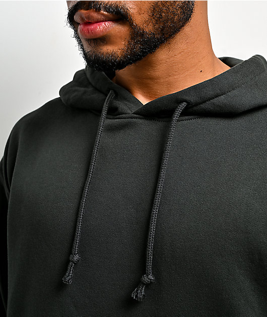 ITA Fractal New Black Wash Crop Hoodie