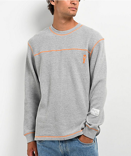 ITA Joule Heather Grey Thermal Long Sleeve T-Shirt | Zumiez