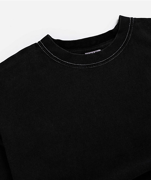 ITA Kids Portal Black Contrast Stitch Boxy T-Shirt