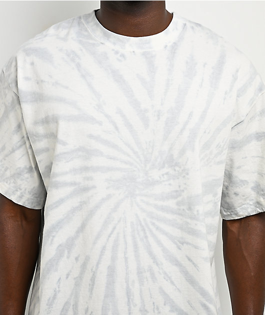 ITA Portal White & Grey Tie Dye Boxy T-Shirt
