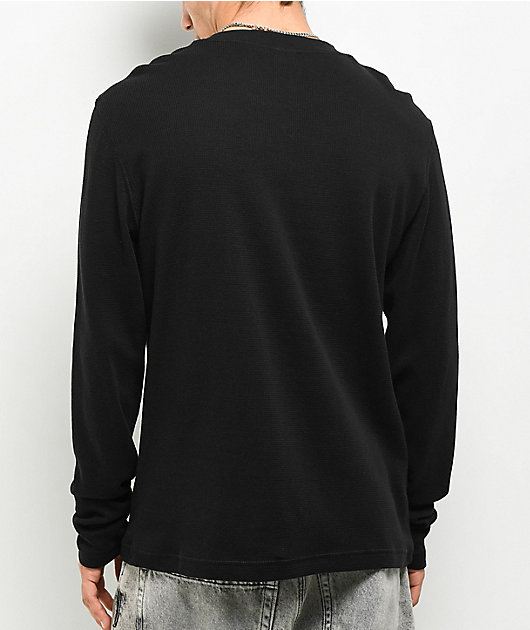 ITA Rift Black Thermal Long Sleeve Slim T-Shirt
