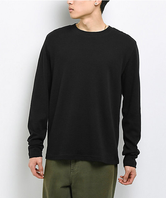 ITA Rift Black Thermal Long Sleeve Slim T-Shirt | Zumiez