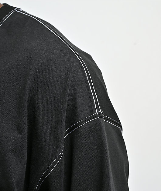 ITA Titan Black Oversized Long Sleeve T-Shirt