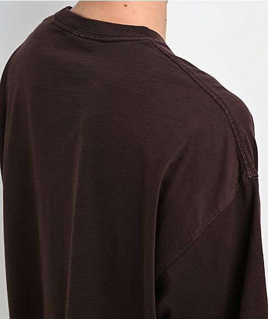 ITA Titan Vintage Brown Oversized T-Shirt