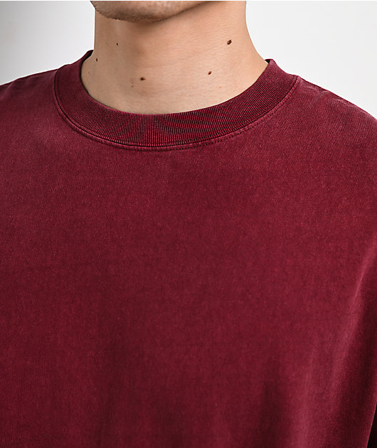 ITA Titan Vintage Maroon Oversized T-Shirt