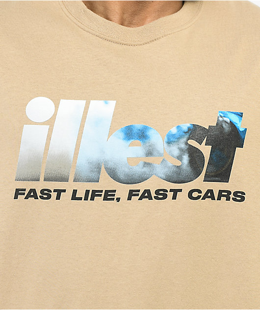 Illest Fast Life Tan T-Shirt
