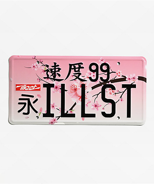 Illest Sakura License Plate | Zumiez