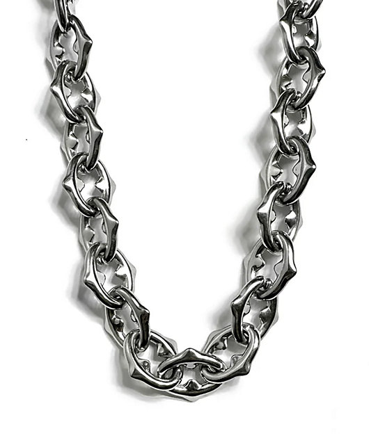 Immortal Jewelry Silver Spike Chain Necklace | Zumiez