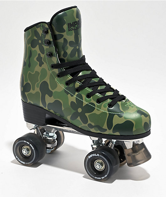 Impala Green Camo Roller Skates | Zumiez