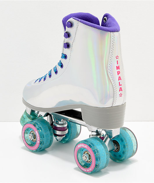 Ships Fast! In Hand Impala Quad Roller Skates Vegan Holographic Size 6 New 