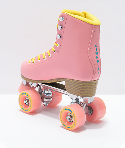 Quad Roller SkatesVegan Size: 8 Impala WomensPink / Yellow 