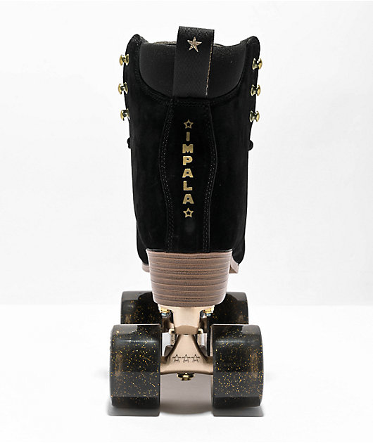 Impala Samira Black Suede Roller Skates
