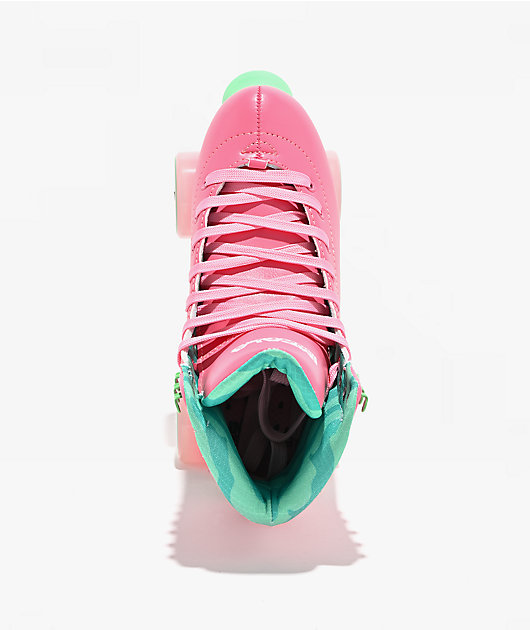Impala Watermelon Pink & Green Roller Skates