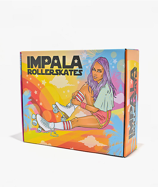 Impala Watermelon Pink & Green Roller Skates