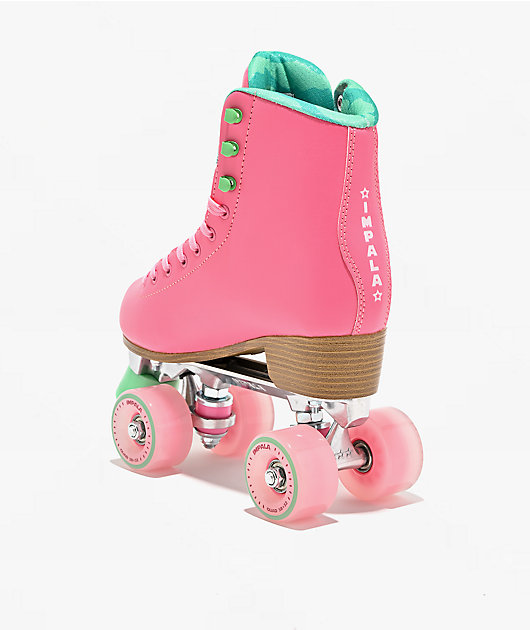 Impala Watermelon Pink & Green Roller Skates