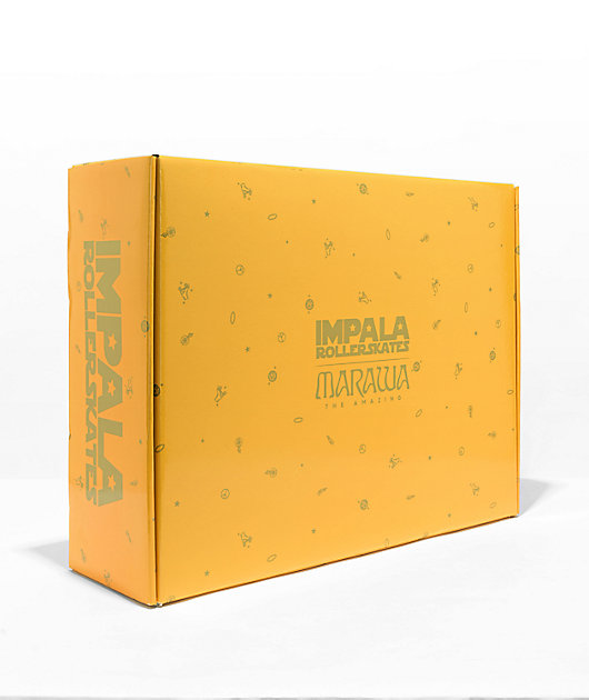 Impala x Marawa Sparkle Orange High Heel Rollerskates