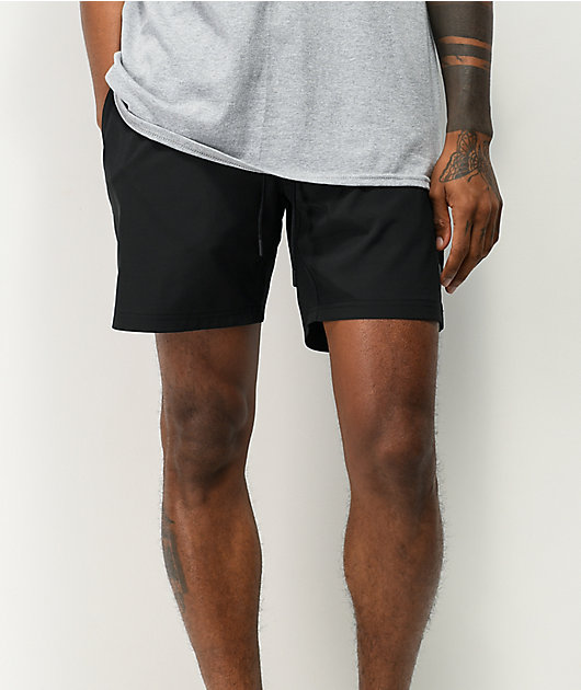 Imperial Motion Tub Seeker Volley Black Elastic Waist Shorts | Zumiez