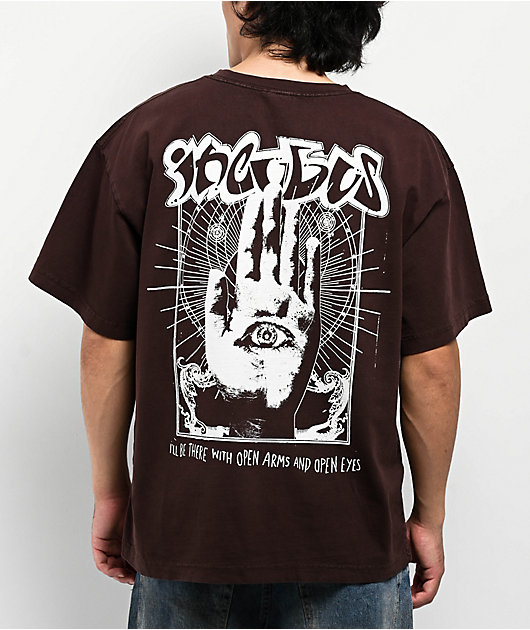 Incubus Open Arms Brown T-Shirt | Zumiez