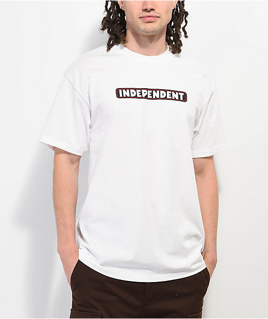 【INDEPENDENT】 Bar Logo T-Shirt - White Independent Bar Logo T-Shirt – Coast Board Shop