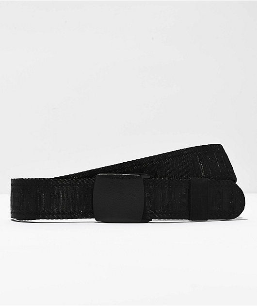 Independent Bar Repeat Black Web Belt