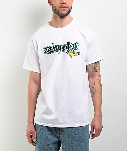 Independent Gonz Bar White T-Shirt | Zumiez