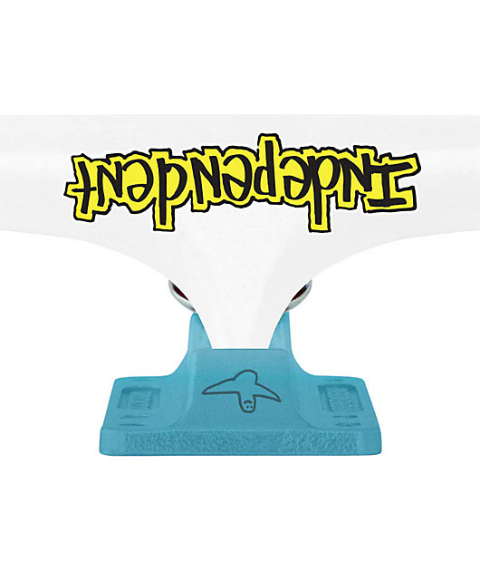 Independent Gonzales 151 Stage 4 White & Blue Skateboard Truck | Zumiez