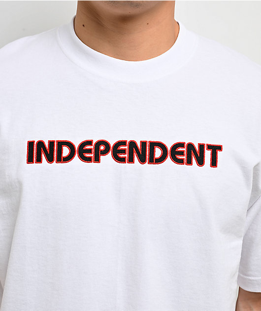 Independent Groundwork Embroidered White T-Shirt