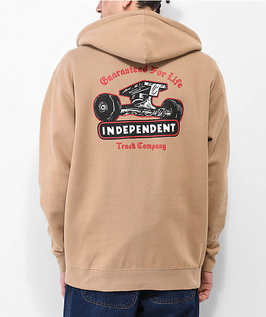 Independent Guaranteed For Life Truck Co. Sand Zip Hoodie Zumiez