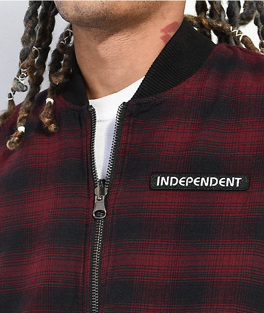 Independent Halstead Black & Plaid Vest | Zumiez