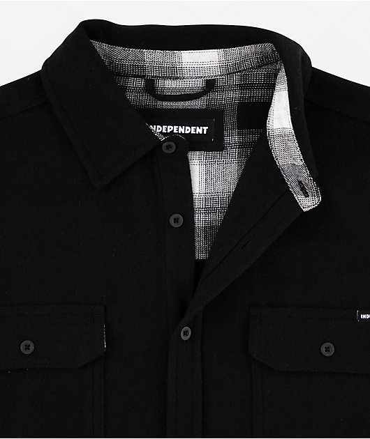 Independent Heather Black Flannel Shirt