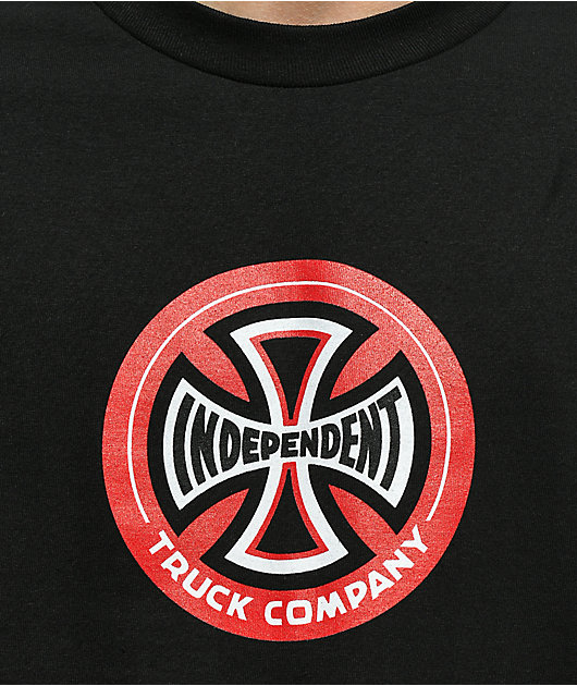 Independent Trucks HOLLOW CROSS Skateboard Shirt BLACK XXL