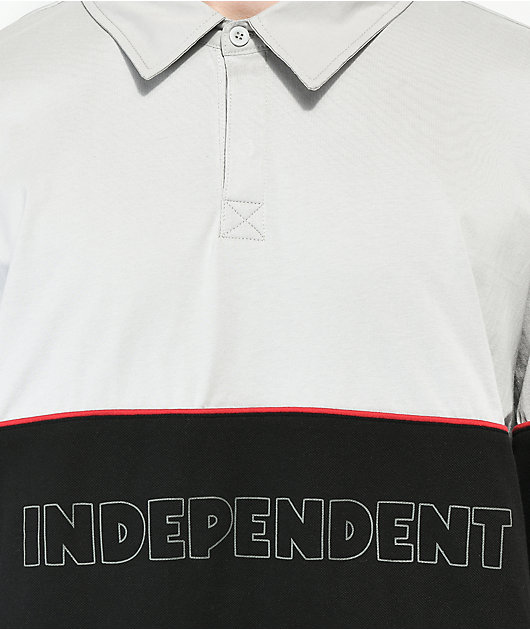 Independent ITC Streak camisa de rugby gris