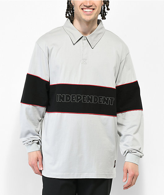 Independent ITC Streak camisa de rugby gris