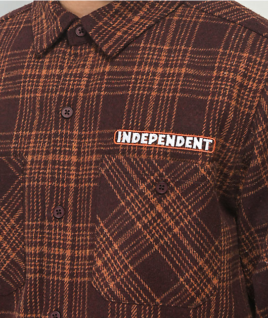 Independent Mesa Brown Flannel Shirt