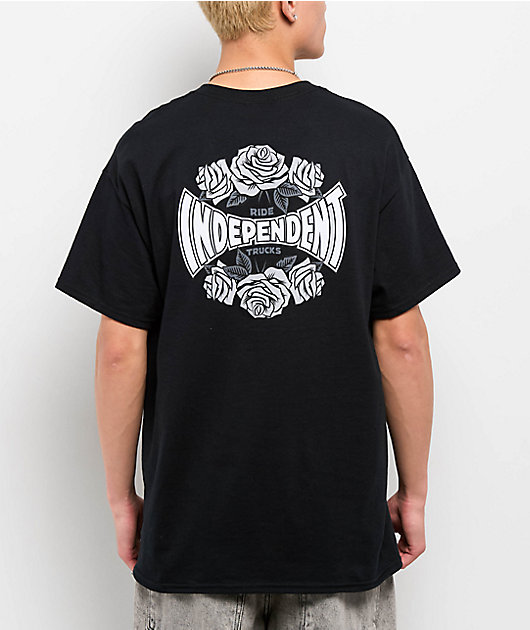 Independent Rose Span Black T-Shirt | Zumiez