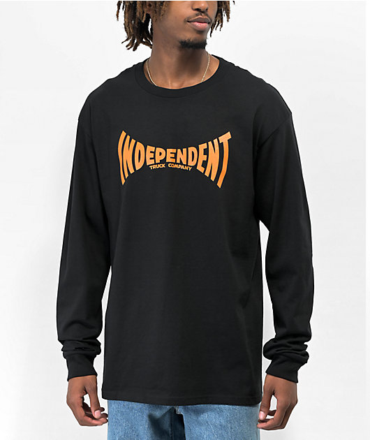 Independent Span Black Long Sleeve T-Shirt | Zumiez
