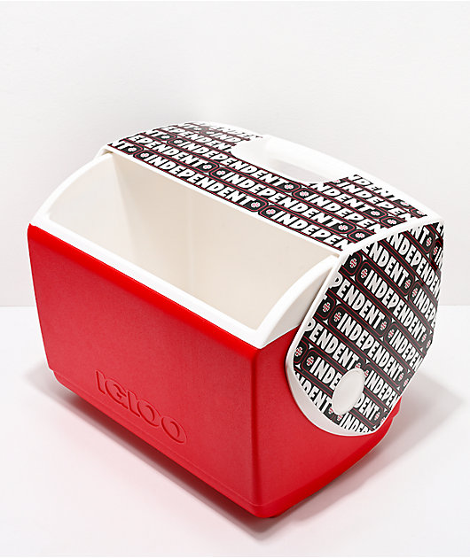 red and black igloo cooler