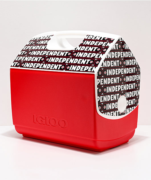 red and black igloo cooler