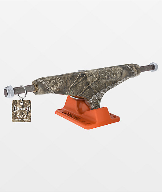 Independent x Realtree 144 Stage 11 Camo & Orange Skateboard Truck