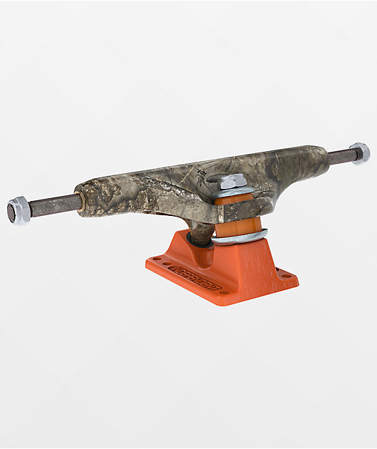 Independent x Realtree 144 Stage 11 Camo & Orange Skateboard Truck
