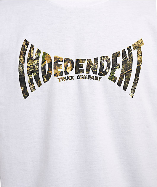 Independent x Realtree Span White Heavyweight T-Shirt